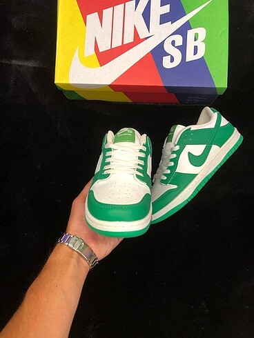 43 Beden yeşil Renk Nike Dunk Low Yeşil