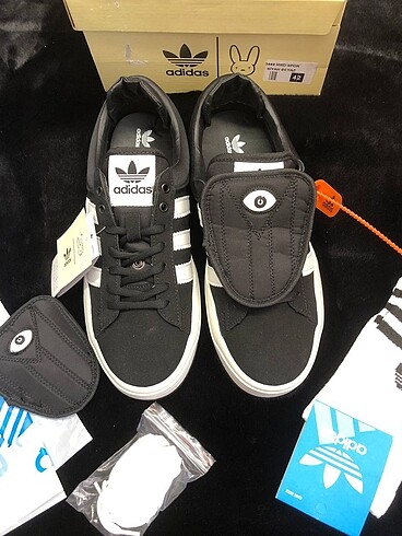 44 Beden siyah Renk Adidas Campus Bad Bunny