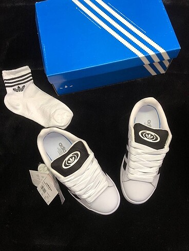 38 Beden beyaz Renk Adidas Campus Beyaz Siyah