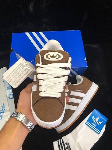 39 Beden kahverengi Renk Adidas Campus Kahverengi Beyaz