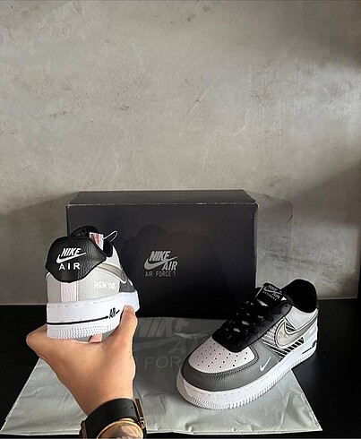 40 Beden beyaz Renk Air Force 1 New York Grey