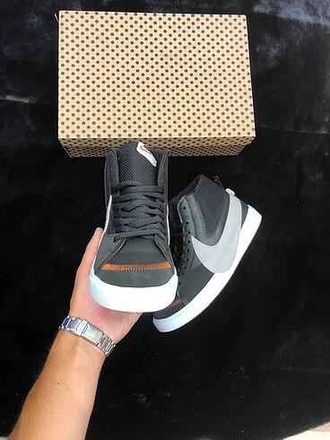 37 Beden siyah Renk Nike Blazer Jumbo Siyah Gri