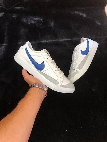 42 Beden Nike Blazer Low Beyaz Lacivert