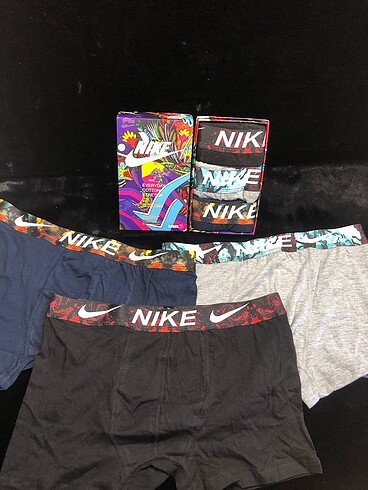 xl Beden siyah Renk Nike BOXER 3?LÜ Set Kutulu