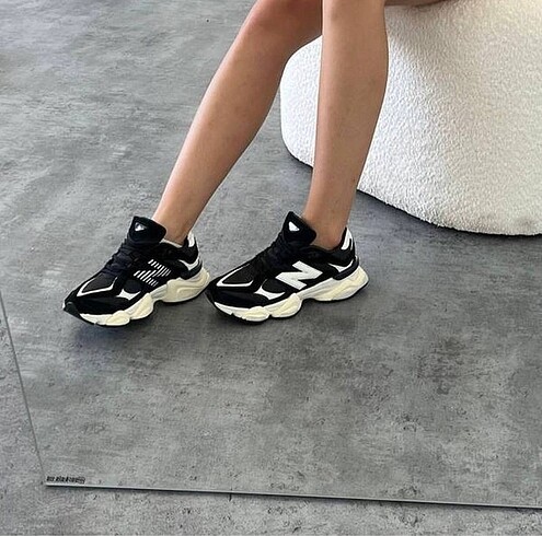 38 Beden siyah Renk New Balance 9060 black White
