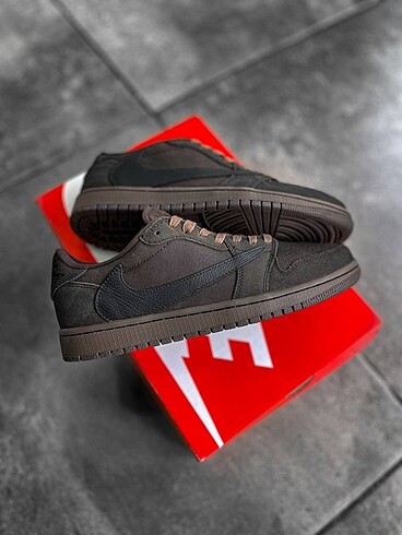 45 Beden kahverengi Renk Nike Air Jordan Travis Scott Low ?Velvet Brown?