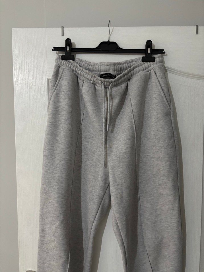 Gri Rahat Kesim Kadın Eşofman Altı - Görsel 2