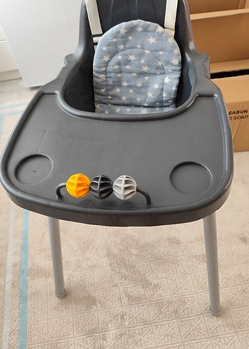 Gri Bebek Mama Sandalyesi - Görsel 4