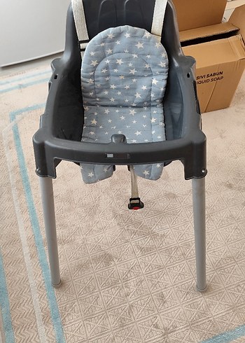 Gri Bebek Mama Sandalyesi - Görsel 3