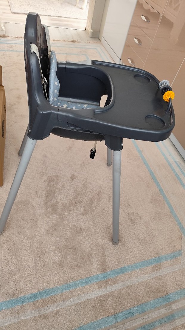 Gri Bebek Mama Sandalyesi - Görsel 2