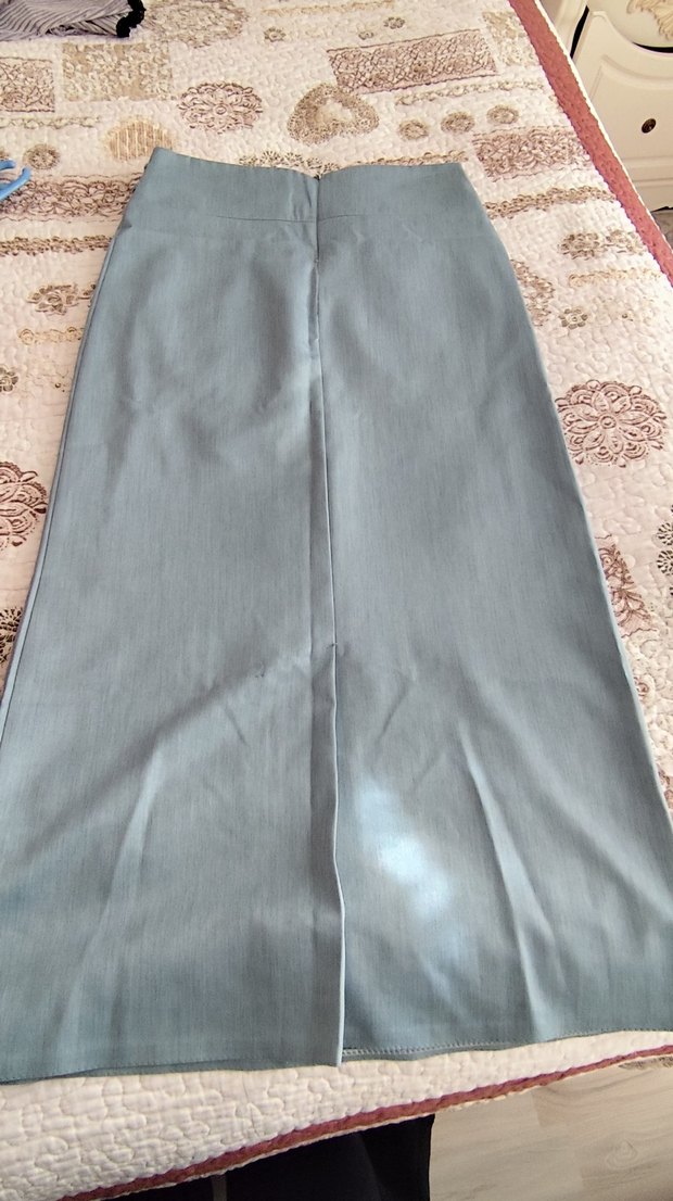 Uzun Drapeli Kadın Etek - Görsel 2