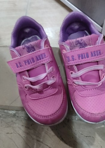 U.S. Polo Assn. Kız Çocuk Pembe Spor Ayakkabı
