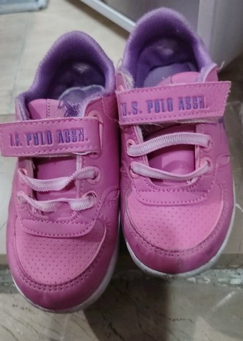 25 Beden pembe Renk U.S. Polo Assn. Kız Çocuk Pembe Spor Ayakkabı