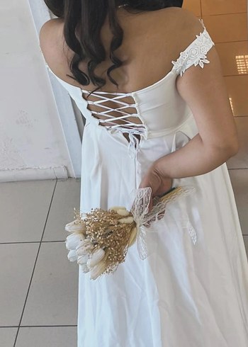 Nikah elbisesi nikahımda sadece giydim - Görsel 3