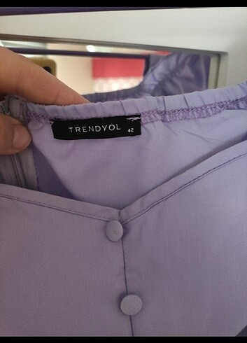 xl Beden Lila elbise Trendyolmila