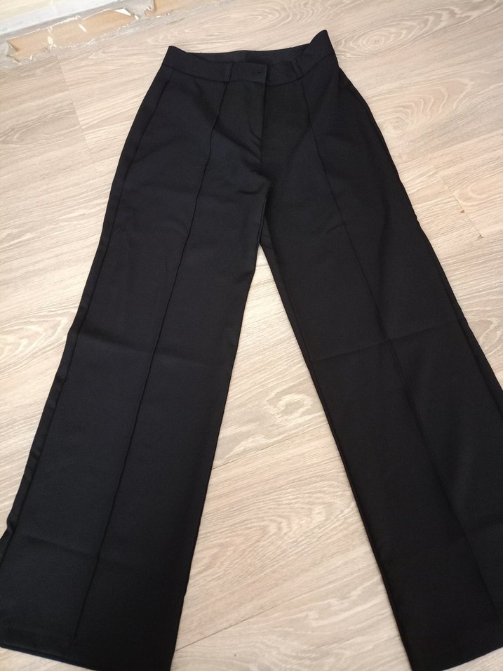 gri Kadın Kumaş Pantolon - Görsel 3