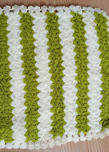 Bordo Çiçek Desenli Örgü Banyo Süngeri - Görsel 6