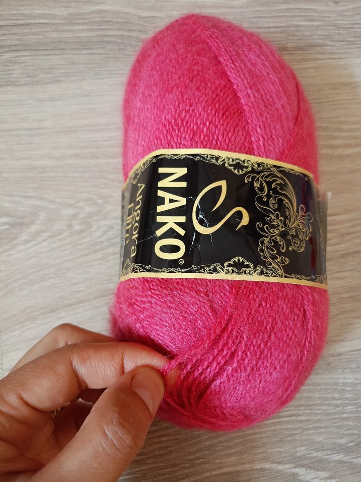 Nako Angora Iplik - Pembe Tonlarında - Görsel 2