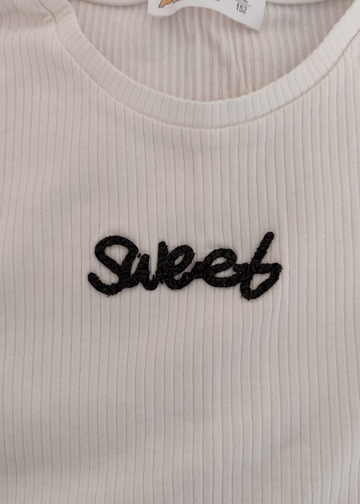 Kız çocuk 8 9 yaş  penye bluz - Görsel 2