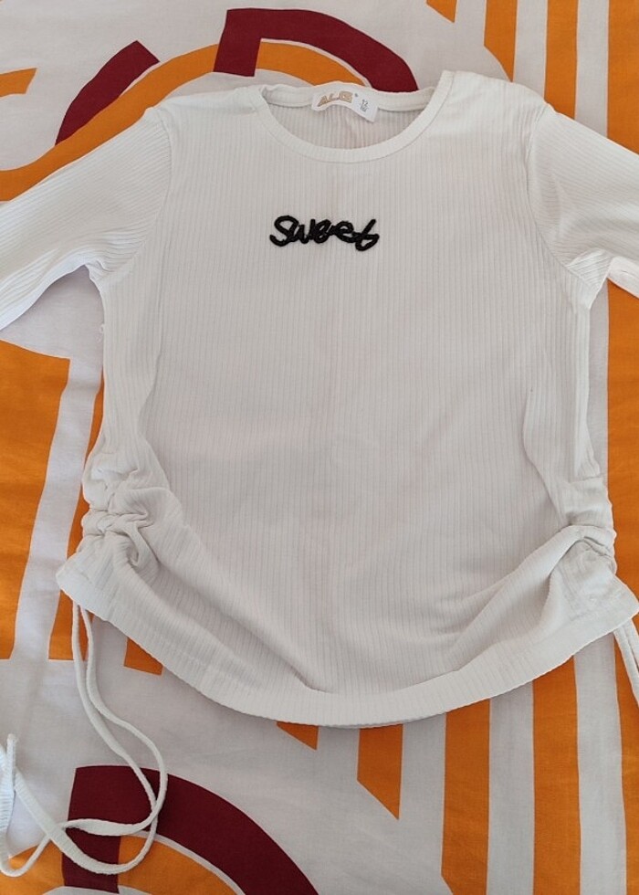 Kız çocuk 8 9 yaş  penye bluz - Görsel 4