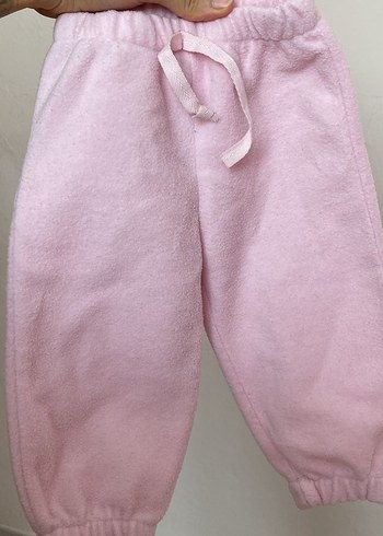 Kız Çocuk Pembe Peluş Bol Pantolon