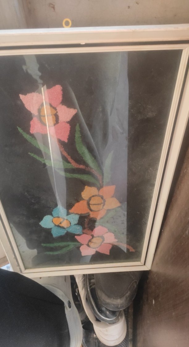 Çerçeveli Renkli Çiçek Temalı Tablo - Görsel 2