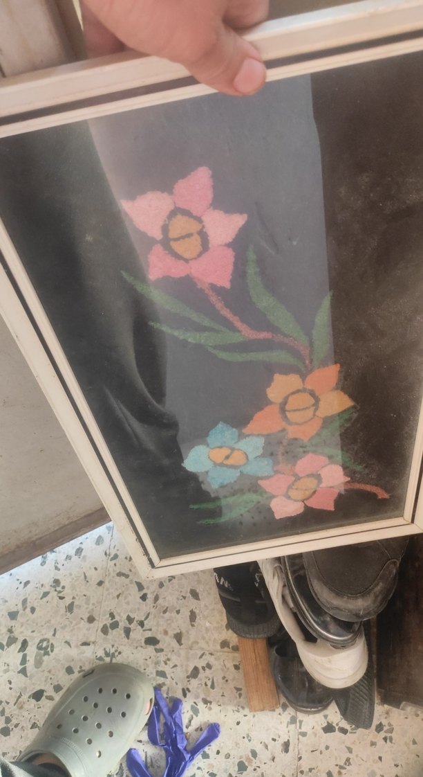 Çerçeveli Renkli Çiçek Temalı Tablo - Görsel 3