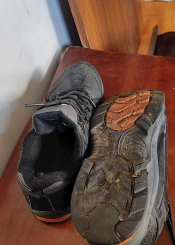 Siyah Bağcıklı Erkek Spor Outdoor Ayakkabı - Görsel 4