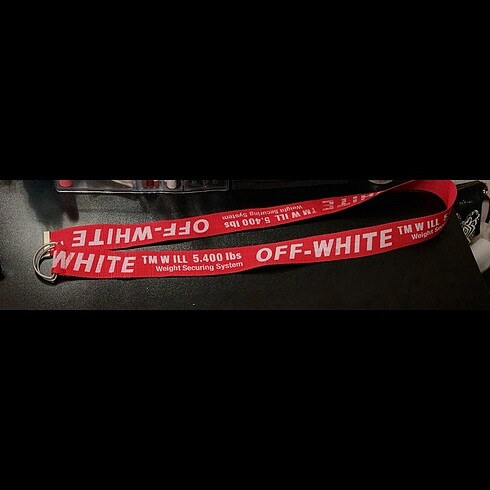 Kırmızı yazılı kemer - Görsel 2