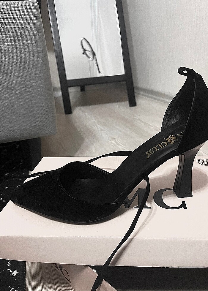 Bağlamalı topuklu ayakkabı - Görsel 3