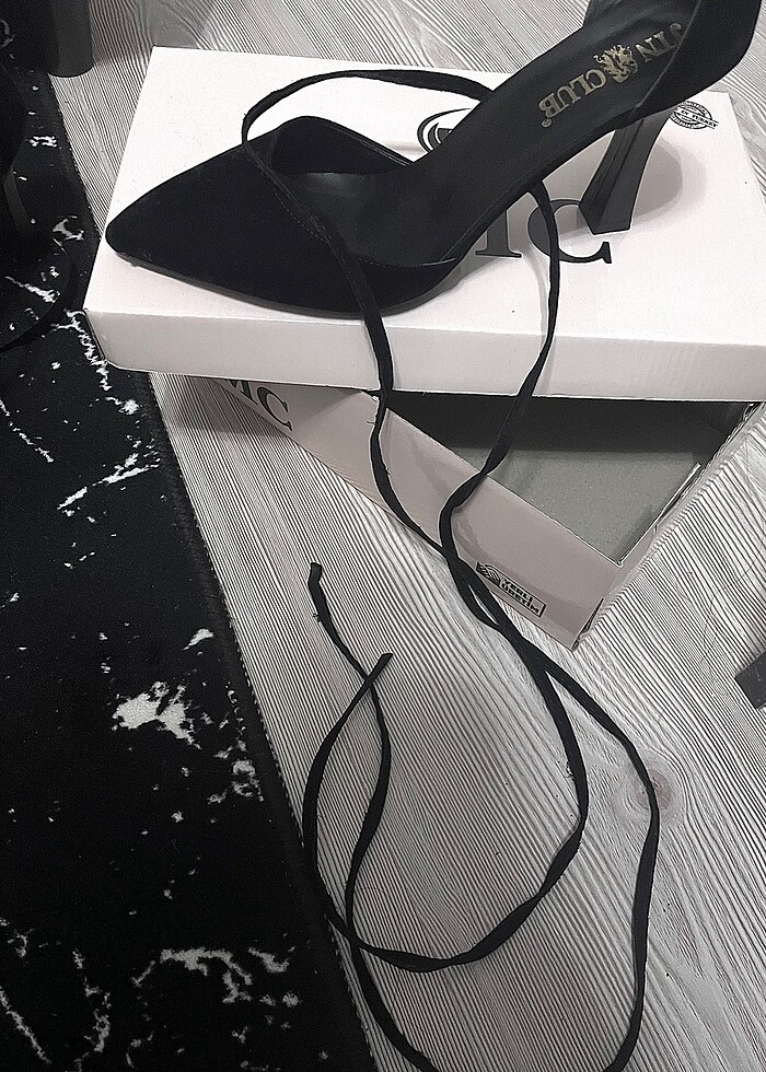 Bağlamalı topuklu ayakkabı - Görsel 4