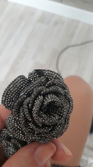 universal Beden siyah Renk Antrasit metal kolye