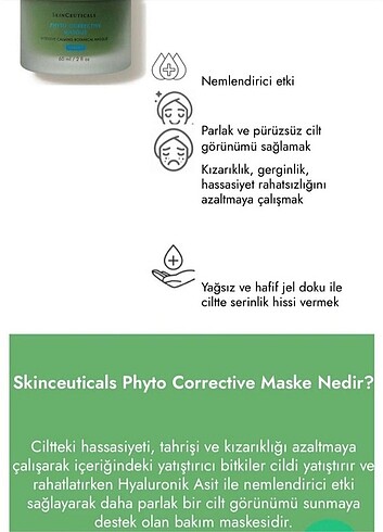  Beden Skinceuticals phyto corrective mask