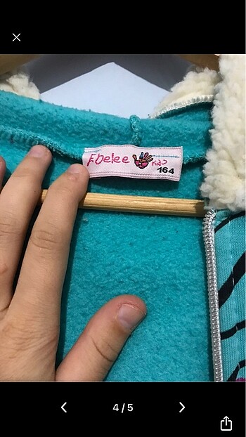 Standart Beden Beden turkuaz Renk Çoçuk Polar Yelek