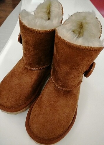 27 Beden kahverengi Renk Unisex çocuk ugg botu