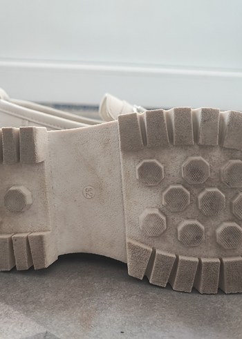 Bej Tokalı Çocuk Günlük Loafer Platform - Görsel 5