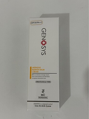 Genosys bbc blemish balm gunes kremi