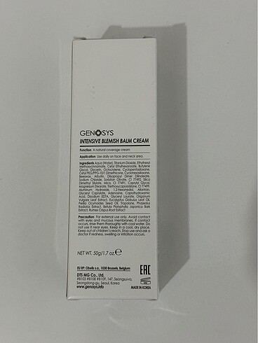 Beden Genosys bbc blemish balm gunes kremi