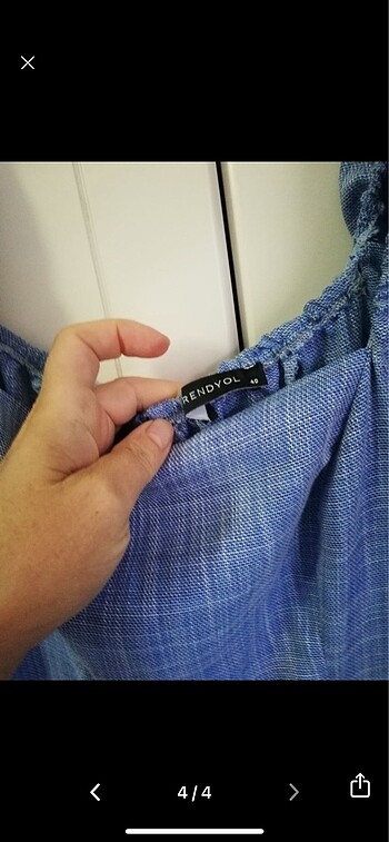 40 Beden mavi Renk Yazlık elbise