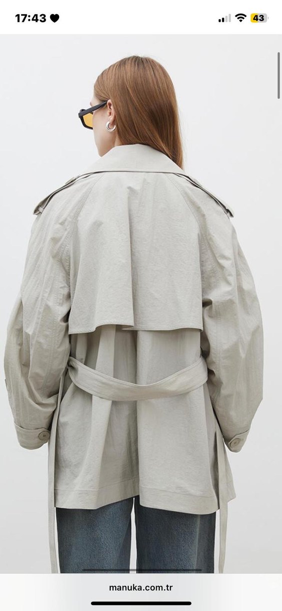 MANUKA Midi Kadın Trençkot - Görsel 2