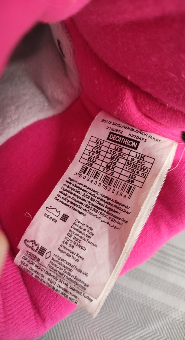 Decathlon kız çocuk bot pembe - Görsel 5