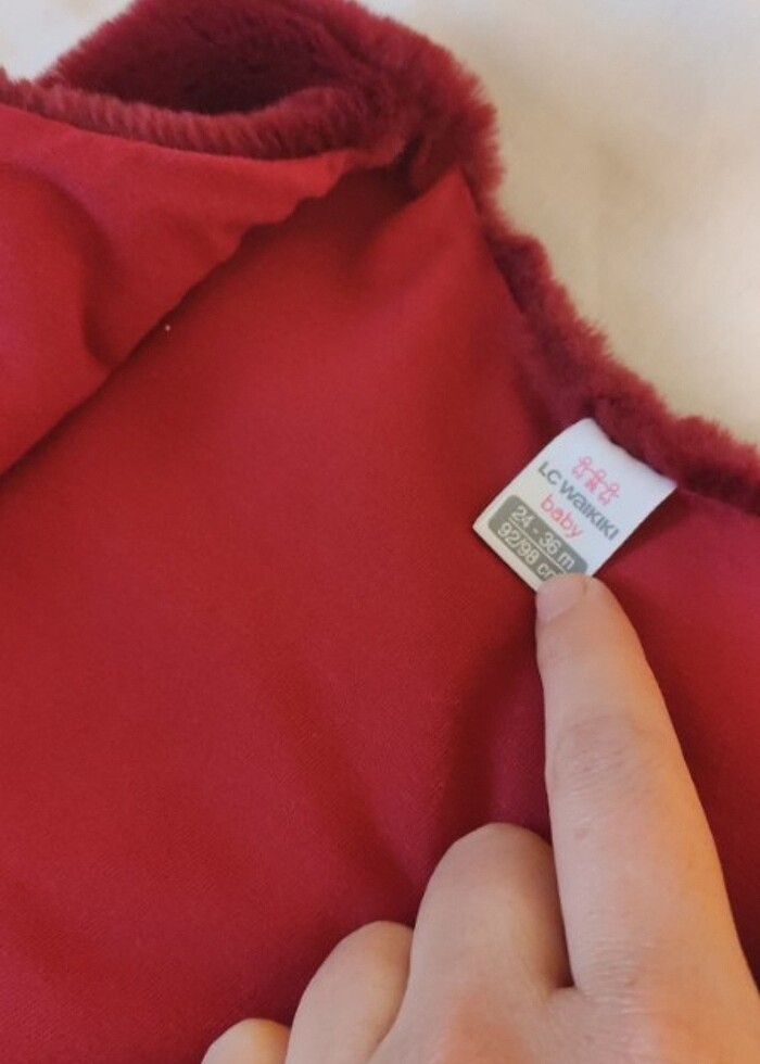 Borda peluş yelek - Görsel 3