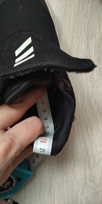 Adidas siyah cırtlı spor ayakkabı  - Görsel 7