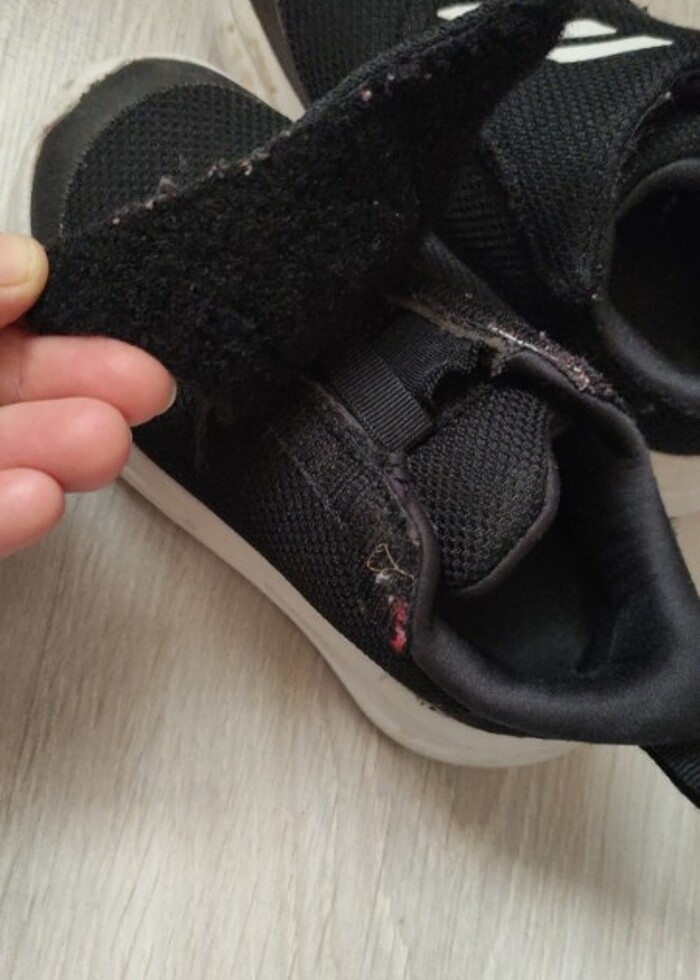 Adidas siyah cırtlı spor ayakkabı  - Görsel 5