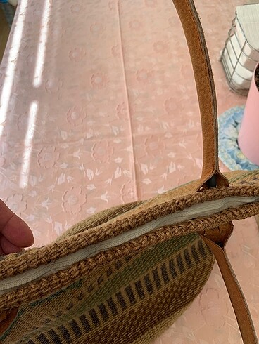 Beden çeşitli Renk Vintage Hasır Çanta