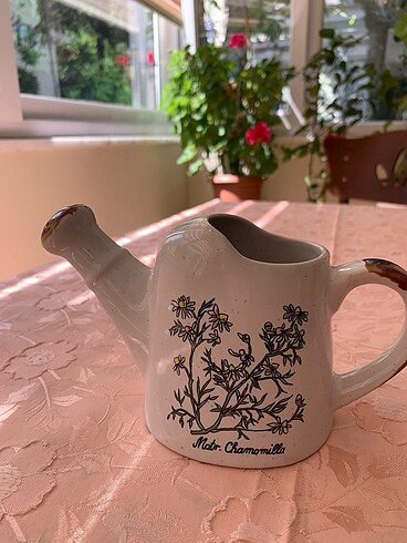 Vintage Seramik Çiçek Sulama