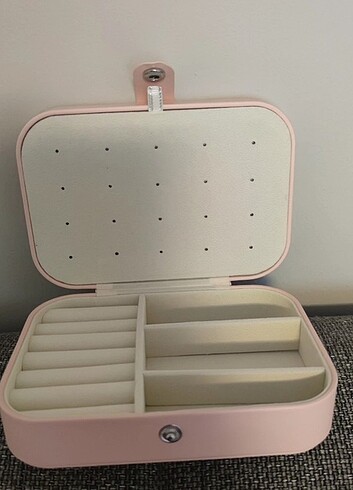 Açık pembe takı çantası organizer 