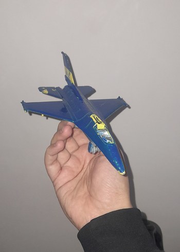 Renkli Mavi F-16 Oyuncak Uçak - Görsel 2
