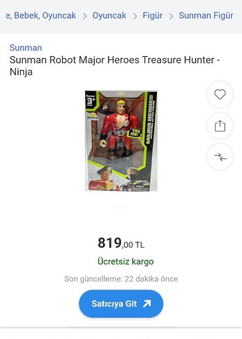 Major Heros Kırmızı Korsan Temalı Aksiyon Figürü - Görsel 7