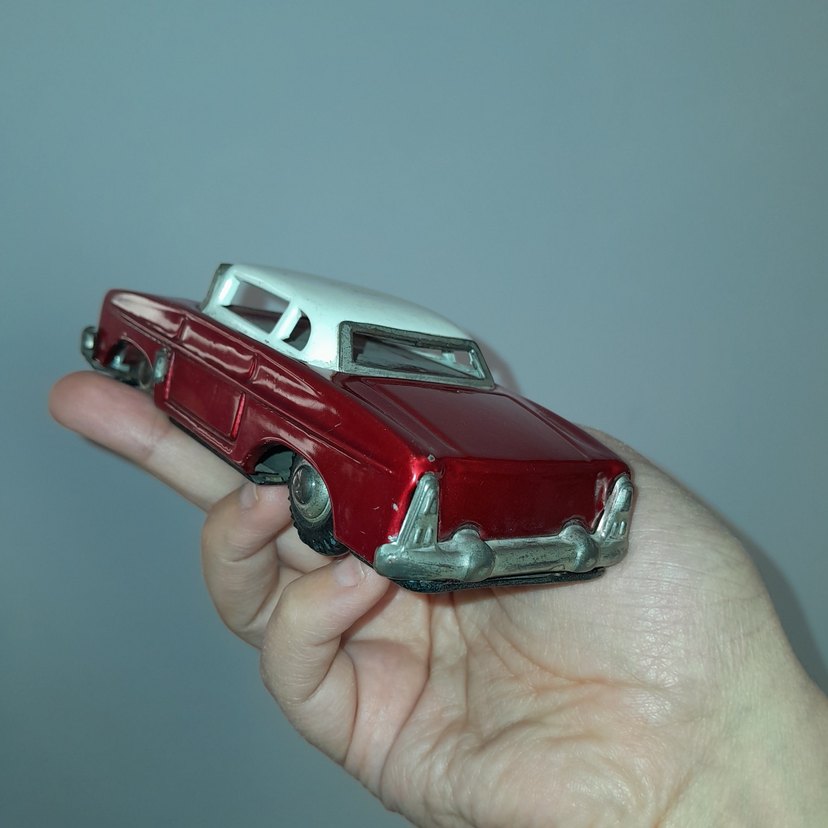 Antika Koleksiyonluk Teneke Oyuncak Araba - Görsel 2